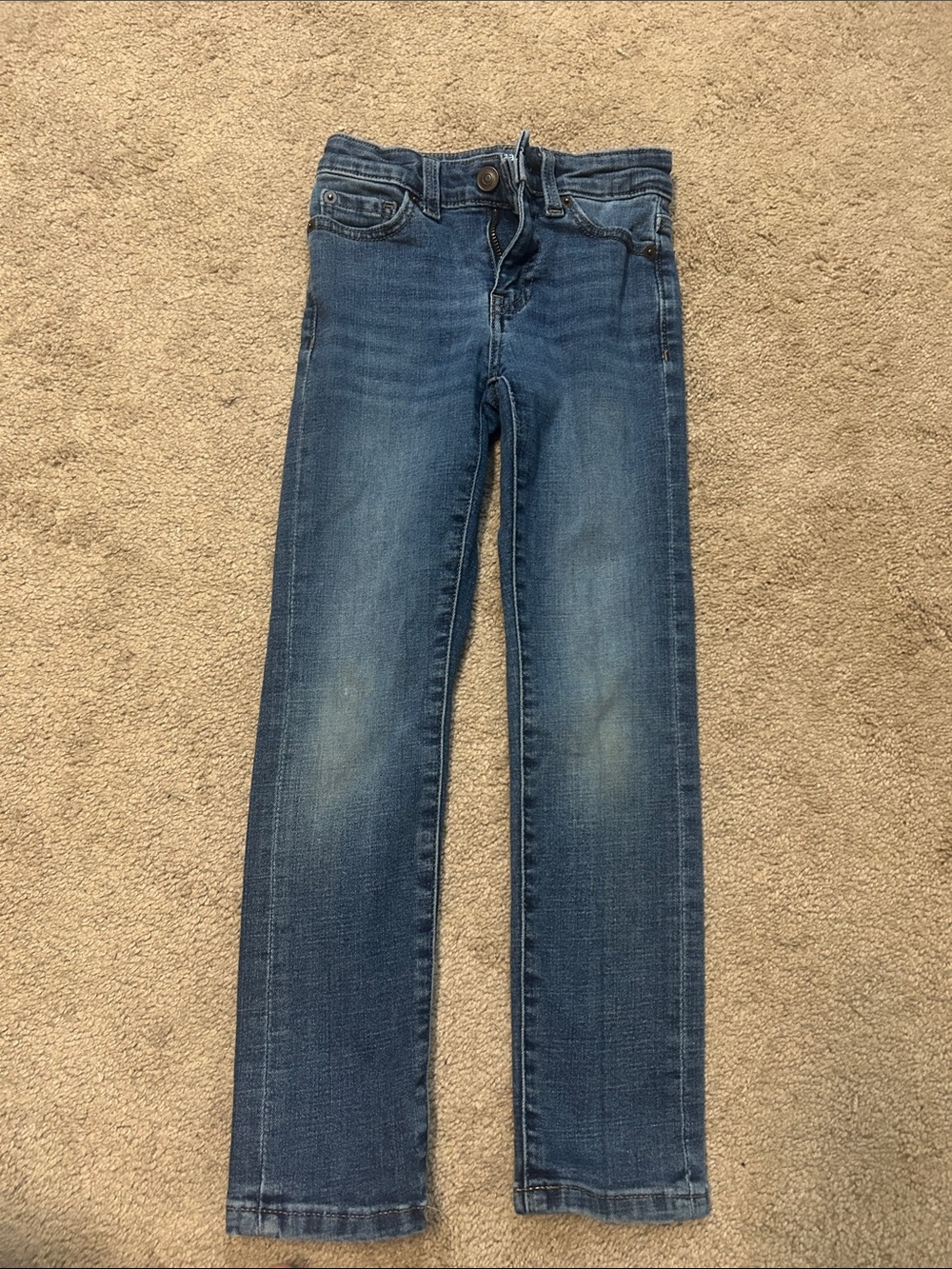 Kids Straight-Leg Jeans in Indigo Blue